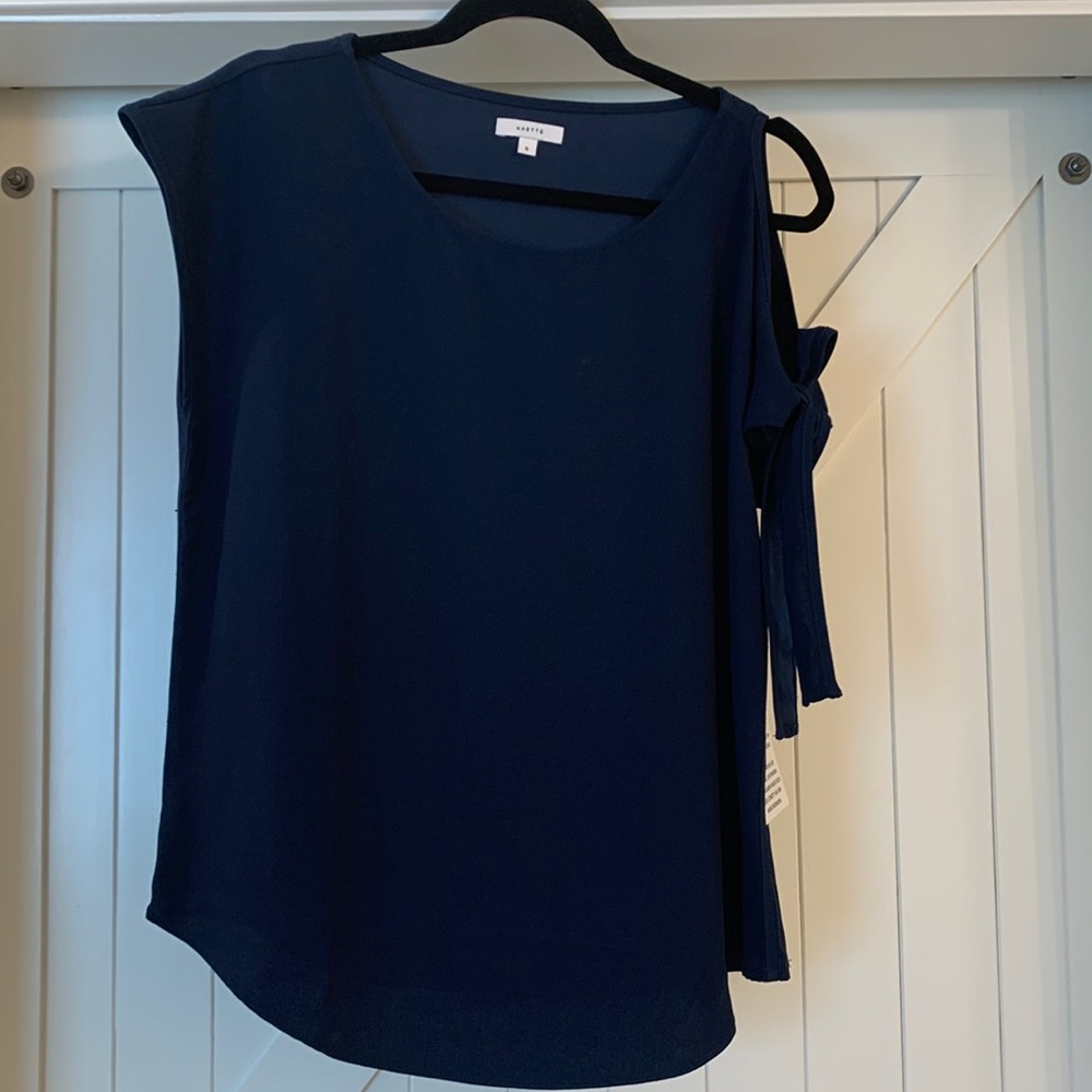 Navy blue blouse